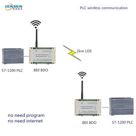 UHF 무선 Modbus RTU 입력/출력 단위 8DI 8DO RTU 단위 2km PLC 8 디지털 입력