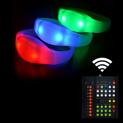 433MHz 무선 DMX 컨트롤러 10 영역 무대 조명 제어 LED 팔찌 무선 컨트롤러