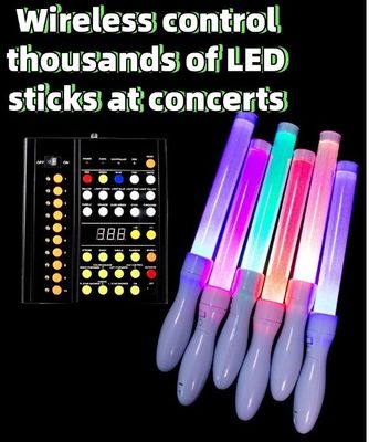 433MHz 무선 DMX 컨트롤러 10 영역 무대 조명 제어 LED 팔찌 무선 컨트롤러