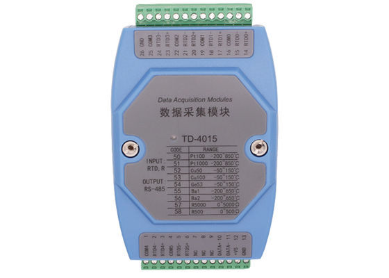 LS-TD4015 6ch RTD 신호는 RS485 온도 감기지 딘 레일 장착에 RS485 PT100으로 변환합니다