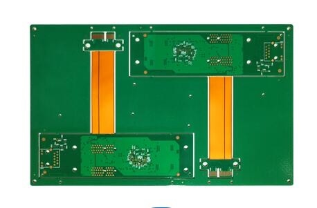엄격한 플렉스 다층 PCB 보드 FR4 PI 6 층 ENIG 골드 핑거는 끝났습니다